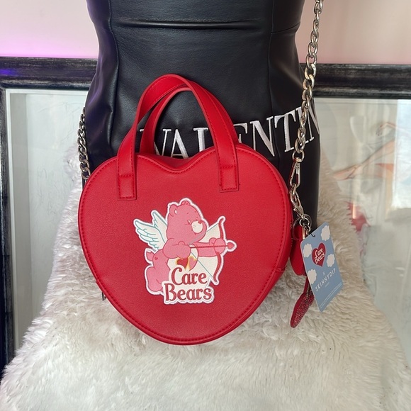 Skinny dip Care Bears Red Crossbody Bag with Playful Design - Picture 3 of 7